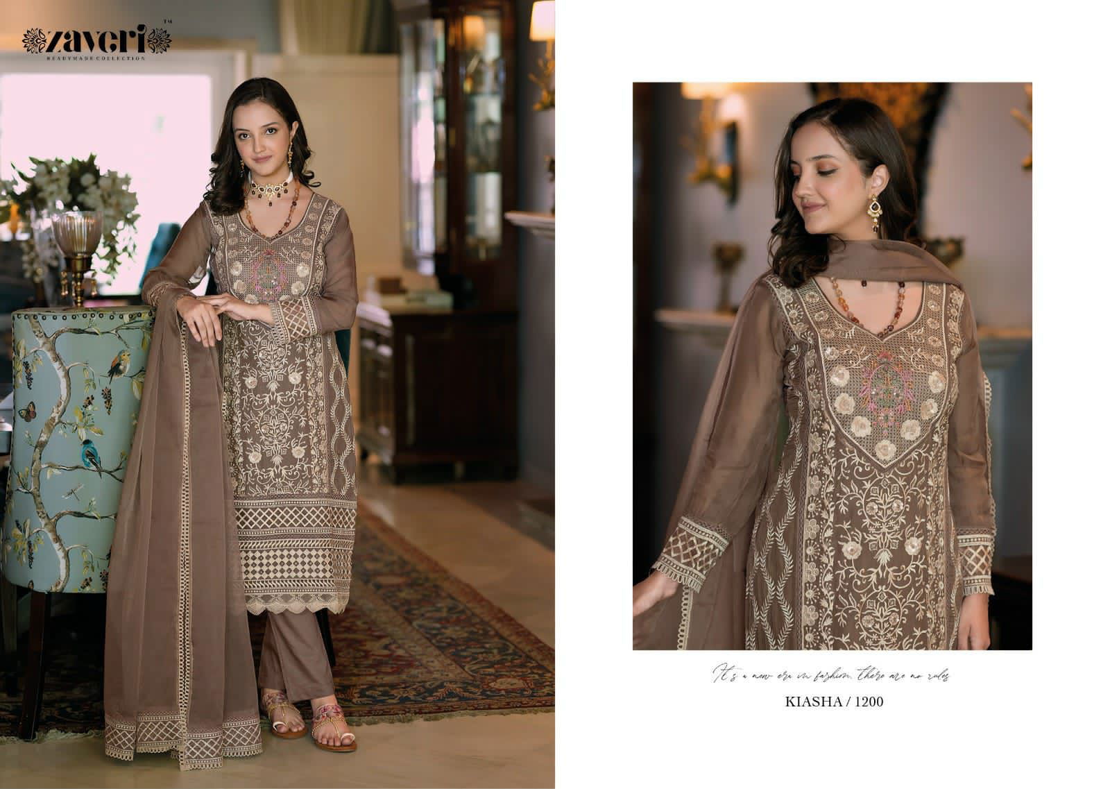 Kiasha By Zaveri Designer Readymade Suits Catalog